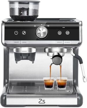 CuisinAid Espresso Machine With Milk Frother, Stainless Steel