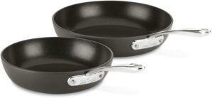 All-Clad Essentials Hard Anodized Nonstick Fry Pan Set