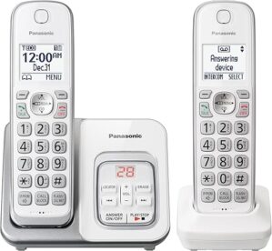 Panasonic Expandable Cordless Phone With Answering Machine KX-TGD632W