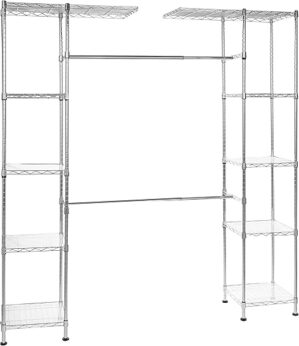 Amazon Basics Expandable Metal Hanging Storage Organizer Rack