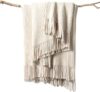 lifein Fall Boho Chenille Knitted Throw Blanket