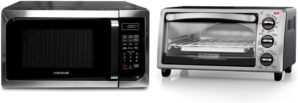 Farberware Farberware FM09SSE 900-Watt Microwave Oven & BLACK+DECKER 4-Slice Convection Oven