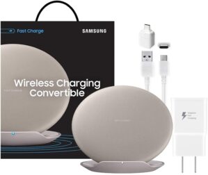 SAMSUNG Fast Qi Wireless Convertible Stand/Pad - Tan