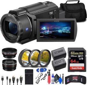 Sony FDR-AX43 UHD 4K Handycam Bundle