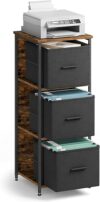 VASAGLE File Cabinet With 3 Drawers, Printer Stand
