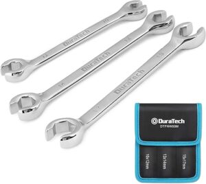 DURATECH Flare Nut Wrench Set, Metric, 3-Piece