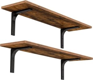 HOOBRO Floating Wall Shelves, 23.6 Inch Set