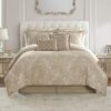 Waterford Flora California King Comforter Set, Gold