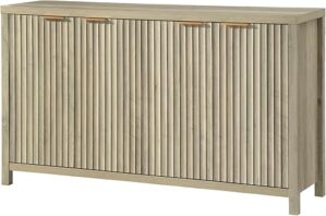 OAKHAM HOME Fluted Storage Cabinet Sideboard Buffet