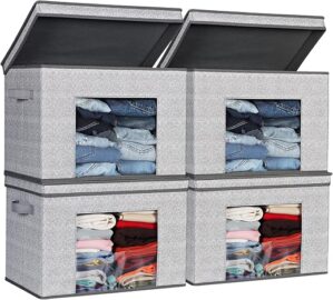 Univivi Foldable Fabric Storage Boxes With Lids