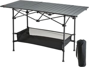 VEVOR Folding Aluminum Camping Table, Ultra Compact