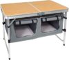 CampLand Folding Aluminum Table With Storage