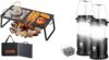 VEVOR Folding Campfire Grill & LED Lanterns Bundle