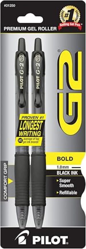 Pilot G2 Premium Gel Pens, Bold Point