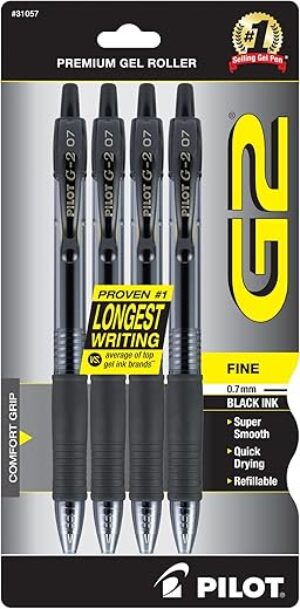 Pilot G2 Premium Gel Pens, Fine Point 0.7 mm