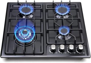 forimo Gas Cooktop 22Inch, 4 Burners Stainless Steel