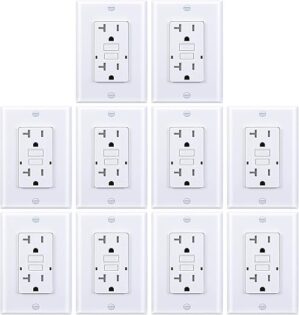 3GRACE GFCI Tamper-Resistant Receptacle With LED Indicator