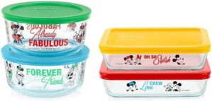 Pyrex Glass Food Storage Container Set, Disney