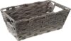 Whitmor Gray Wash Split Rattique Shelf Tote