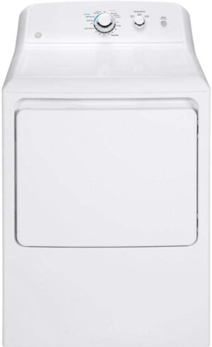 GE GTD33GASKWW Aluminized Gas Dryer, White