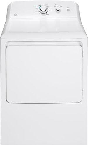 GE GTX33GASKWW Aluminized Gas Dryer, 6.2 Cu. Ft