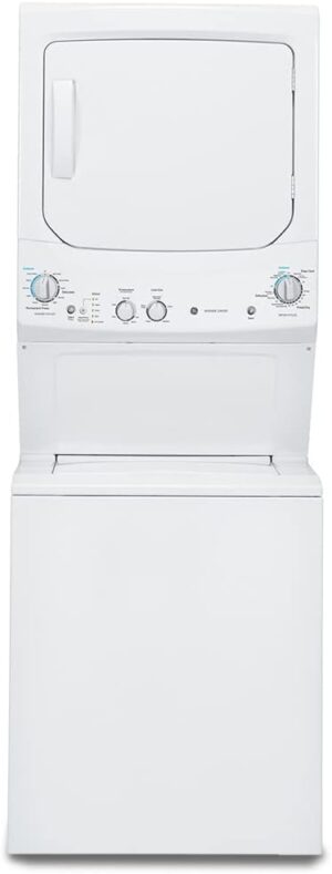 GE GUD24GSSMWW Spacemaker Washer & Gas Dryer