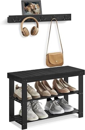 SONGMICS Hall Tree With Bench And Hooks