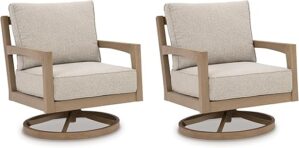 Signature Design by Ashley Hallow Creek Weather Resistant Outdoor Swivel Lounge