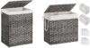 SONGMICS Handwoven Synthetic Rattan Laundry Hamper