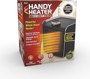 Ontel Handy Heater Copper Infused Space Heater