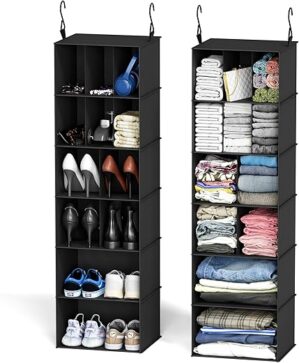 SpaceAid Hanging Closet Organizer With Dividers