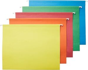 Amazon Basics Hanging File Folder With Adjustable Tabs