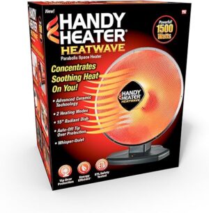 Ontel Heatwave Parabolic Oscillating Space Heater, 1500Watts