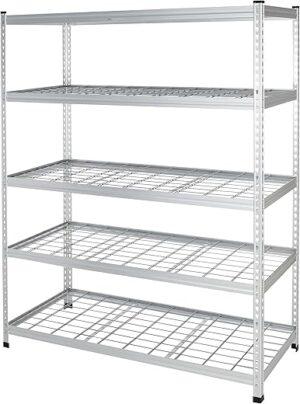 Amazon Basics Heavy Duty Adjustable Storage Shelving Unit