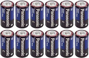 Panasonic Heavy Duty C Batteries X 12