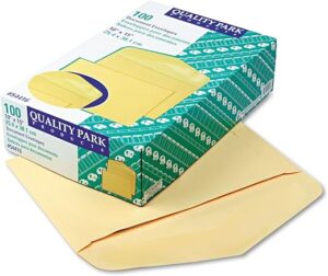 Quality Park Heavy-Duty Document Envelope, 10"x15", Cameo Buff