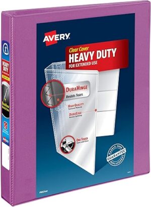 AVERY Heavy-Duty Orchid View Binder (79272)