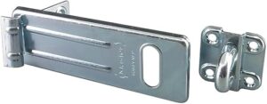Master Lock Heavy-Duty Security Hasp 706D, Silver
