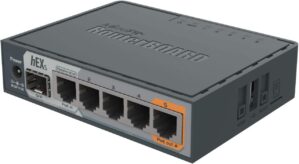 MikroTik hEX S RB760iGS Router 5X Gigabit Ethernet