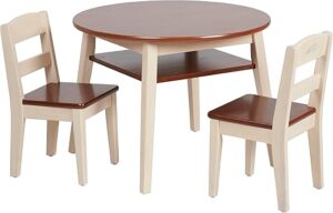 ECR4Kids Hideaway Table And Chair Set, 3-Piece