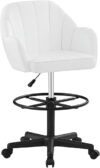 VECELO Home Office Desk Chair, Height-Adjustable Seat