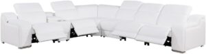 BlackJack Furniture Ibero 7-Piece Leather Sectional Sofa Set