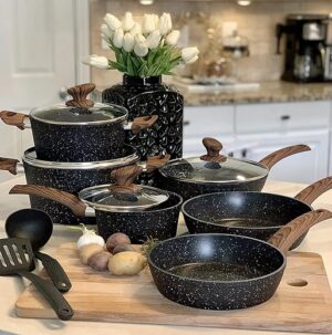 Kitchen Academy Induction Cookware Set - 12 Piece