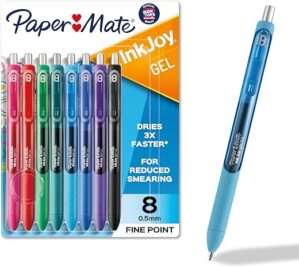 Paper Mate InkJoy Fine Point Assorted Gel Pens, 8 Pack