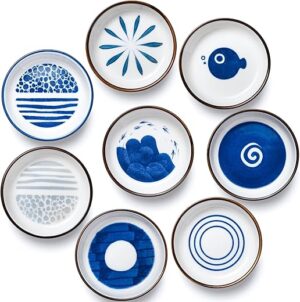SmileBear Japanese Ceramic Soy Sauce Dish Set