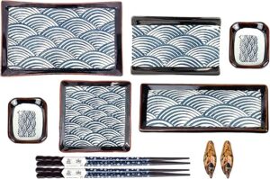 Artcome Japanese Style Ceramic Sushi Dinnerware Set