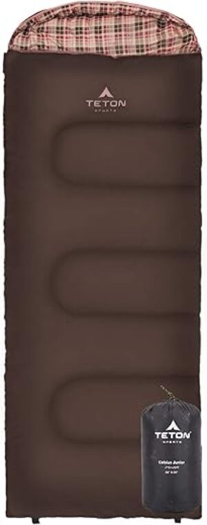 TETON Sports Junior 20°/0° Sleeping Bag, Warm & Durable