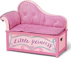 Wildkin Kids Princess Chaise Lounge With Storage