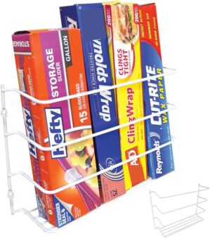 Evelots Kitchen Wrap Organizer - 2 Pack