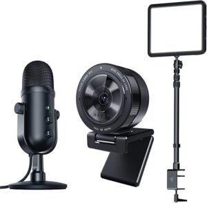 Razer Kiyo Pro Webcam + Seiren V2 Microphone Bundle